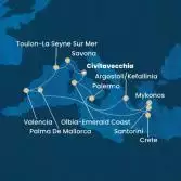 Italia, Francia, Spagna, Isole Baleari, Grecia