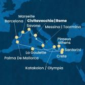 Italia, Grecia, Tunisia, Isole Baleari, Spagna, Francia