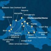 Italia, Corsica (Francia), Isole Baleari, Spagna, Francia