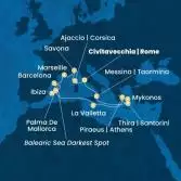 Italia, Corsica (Francia), Francia, Spagna, Isole Baleari, Malta, Grecia