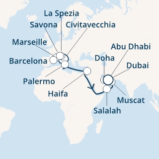 Italia, Francia, Spagna, Oman, Emirati Arabi Uniti