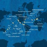 Italia, Francia, Spagna, Portogallo, Isole Azzorre, Stati Uniti, Florida (USA), Messico, Stati Uniti, Hawai, Polinesia, Fiji