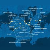 Italia, Francia, Spagna, Portogallo, Isole Azzorre, Stati Uniti, Florida (USA), Messico, Stati Uniti, Hawai, Polinesia, Fiji