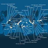Italia, Francia, Spagna, Portogallo, Isole Azzorre, Stati Uniti, Florida (USA), Messico, Stati Uniti, Hawai, Polinesia, Fiji