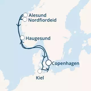 COSTA DIADEMA - Itinerario di 6 notti partendo da COPENHAGEN il 12/06/2021 - Danimarca, Norvegia, Germania