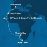 Sud Africa, Namibia, Capo Verde, Isole Canarie, Spagna