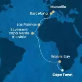 Sud Africa, Namibia, Capo Verde, Isole Canarie, Spagna, Francia