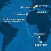 Sud Africa, Namibia, Capo Verde, Isole Canarie, Spagna, Francia, Italia