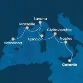 Italia, Corsica (Francia), Francia, Spagna