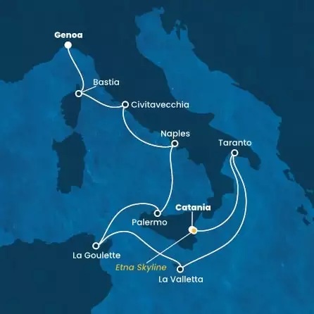 COSTA FASCINOSA - Itinerario di 7 notti partendo da CATANIA il 21/09/2024 - Italia, Malta