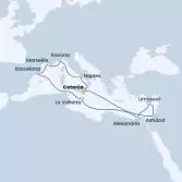 Italia, Cipro, Egitto, Malta, Spagna, Francia