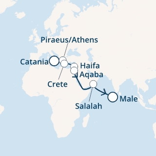 Italia, Grecia, Giordania, Oman, Maldive