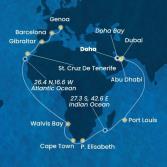 Emirati Arabi Uniti, Mauritius, Sud Africa, Namibia, Isole Canarie, Gibilterra, Spagna, Italia