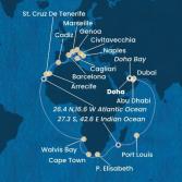 Emirati Arabi Uniti, Mauritius, Sud Africa, Namibia, Isole Canarie, Spagna, Italia, Francia