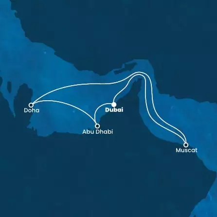 COSTA TOSCANA - Itinerario di 6 notti partendo da DUBAI il 30/12/2023 - Emirati Arabi Uniti, Oman
