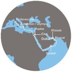 Emirati Arabi Uniti, Oman, Giordania, Israele, Grecia, Italia