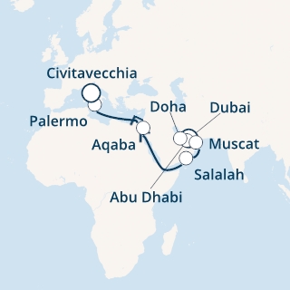 Emirati Arabi Uniti, Oman, Giordania, Italia