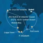 Emirati Arabi Uniti, Mauritius, Sud Africa, Namibia, Isole Canarie