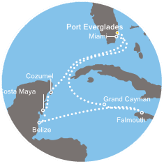 Florida (USA), Isole Cayman, Belize, Messico