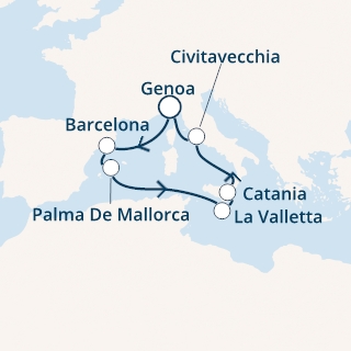 Italia, Spagna, Isole Baleari, Malta