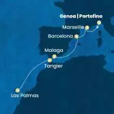 Italia, Francia, Spagna, Marocco, Isole Canarie