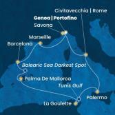 Italia, Francia, Spagna, Isole Baleari, Tunisia