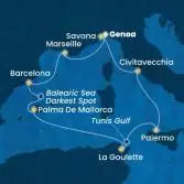 Italia, Francia, Spagna, Isole Baleari, Tunisia