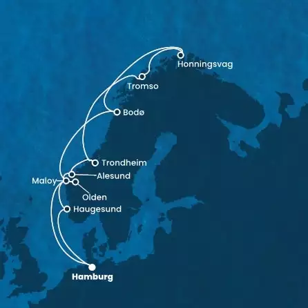 COSTA FAVOLOSA - Itinerario di 13 notti partendo da AMBURGO il 25/08/2024 - Germania, Norvegia