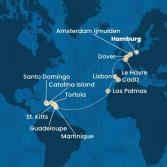 Germania, Gran Bretagna, Francia, Portogallo, Spagna, Isole Canarie, Antille, Isole Vergini, Repubblica Dominicana