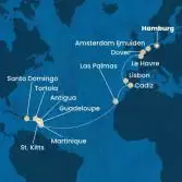 Germania, Gran Bretagna, Francia, Portogallo, Spagna, Isole Canarie, Antille, Isole Vergini