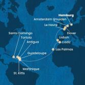 Germania, Gran Bretagna, Francia, Portogallo, Spagna, Isole Canarie, Antille, Isole Vergini