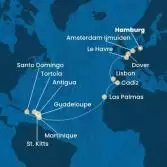 Germania, Gran Bretagna, Francia, Portogallo, Spagna, Isole Canarie, Antille, Isole Vergini