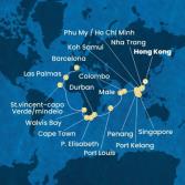 Cina, Vietnam, Singapore, Malesia, Sri Lanka, Maldive, Mauritius, Sud Africa, Namibia, Capo Verde, Isole Canarie, Spagna