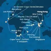 Cina, Vietnam, Singapore, Malesia, Sri Lanka, Maldive, Mauritius, Sud Africa, Namibia, Capo Verde, Isole Canarie, Spagna