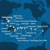 Cina, Filippine, Australia, Hawai, Fiji, Tonga, Polinesia, Cile