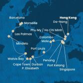 Cina, Vietnam, Singapore, Malesia, Sri Lanka, Maldive, Mauritius, Sud Africa, Namibia, Capo Verde, Isole Canarie, Spagna