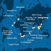 Cina, Vietnam, Singapore, Malesia, Sri Lanka, Maldive, Mauritius, Sud Africa, Namibia, Capo Verde, Isole Canarie, Spagna