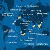 Cina, Vietnam, Singapore, Malesia, Sri Lanka, Maldive, Mauritius, Sud Africa, Namibia, Capo Verde, Isole Canarie, Spagna