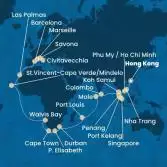 Cina, Vietnam, Singapore, Malesia, Sri Lanka, Maldive, Mauritius, Sud Africa, Namibia, Capo Verde, Isole Canarie, Spagna