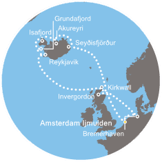 COSTA MEDITERRANEA - Itinerario di 13 notti partendo da AMSTERDAM IJMUIDEN il 22/06/2019 - Islanda, Scozia, Germania