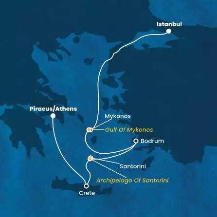 COSTA FORTUNA - Itinerario di 4 notti partendo da ISTANBUL il 15/09/2024 - Turchia, Grecia