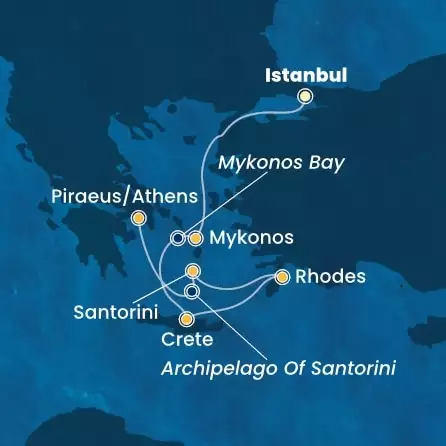 COSTA FORTUNA - Itinerario di 4 notti partendo da ISTANBUL il 21/09/2025 - Turchia, Grecia