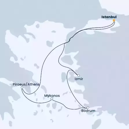 COSTA VENEZIA - Itinerario di 6 notti partendo da ISTANBUL il 23/04/2023 - Turchia, Grecia