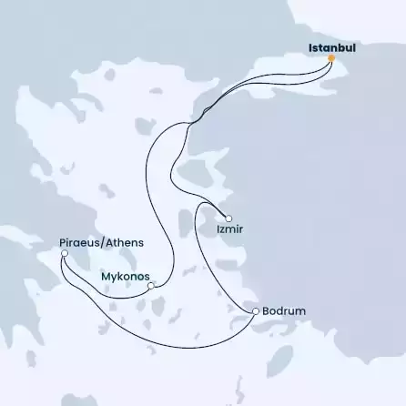 COSTA VENEZIA - Itinerario di 6 notti partendo da ISTANBUL il 07/08/2022 - Turchia, Grecia