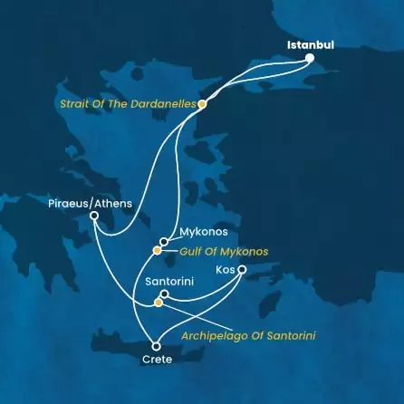COSTA FORTUNA - Itinerario di 6 notti partendo da ISTANBUL il 14/07/2024 - Turchia, Grecia
