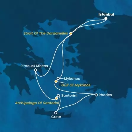 COSTA FORTUNA - Itinerario di 6 notti partendo da ISTANBUL il 04/08/2024 - Turchia, Grecia