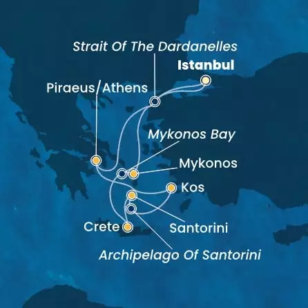 COSTA FORTUNA - Itinerario di 6 notti partendo da ISTANBUL il 06/07/2025 - Turchia, Grecia