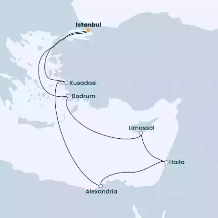 COSTA VENEZIA - Itinerario di 10 notti partendo da ISTANBUL il 23/12/2022 - Turchia, Cipro, Egitto