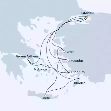 COSTA VENEZIA - Itinerario di 13 notti partendo da ISTANBUL il 15/05/2022 - Turchia, Grecia