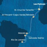 Isole Canarie, Capo Verde, Brasile